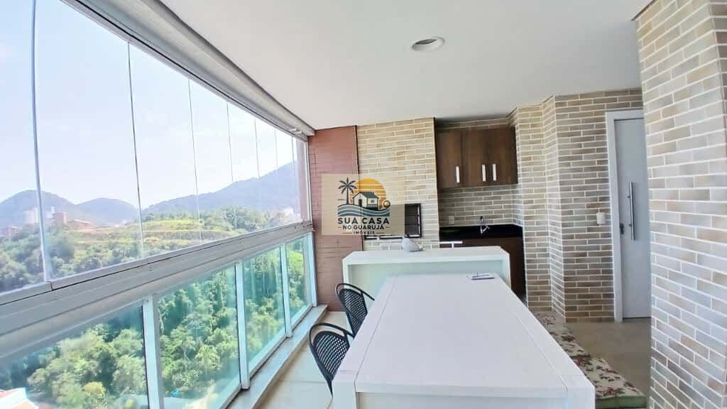 Apartamento à Venda 3 Quartos (1 Suítes) 94m² | Vista Mar | Varanda Gourmet | Varandas di Fiori | Praia da Enseada, Guarujá