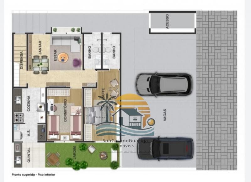 Casa à venda no bairro Jardim Las Palmas em Guarujá/SP