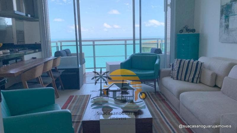 Apartamento de Luxo com Vista Mar no Penhasco das Tartarugas, Enseada - Guarujá | 2 Suítes, Lazer Completo e 2 Vagas