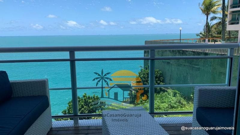 Apartamento de Luxo com Vista Mar no Penhasco das Tartarugas, Enseada - Guarujá | 2 Suítes, Lazer Completo e 2 Vagas