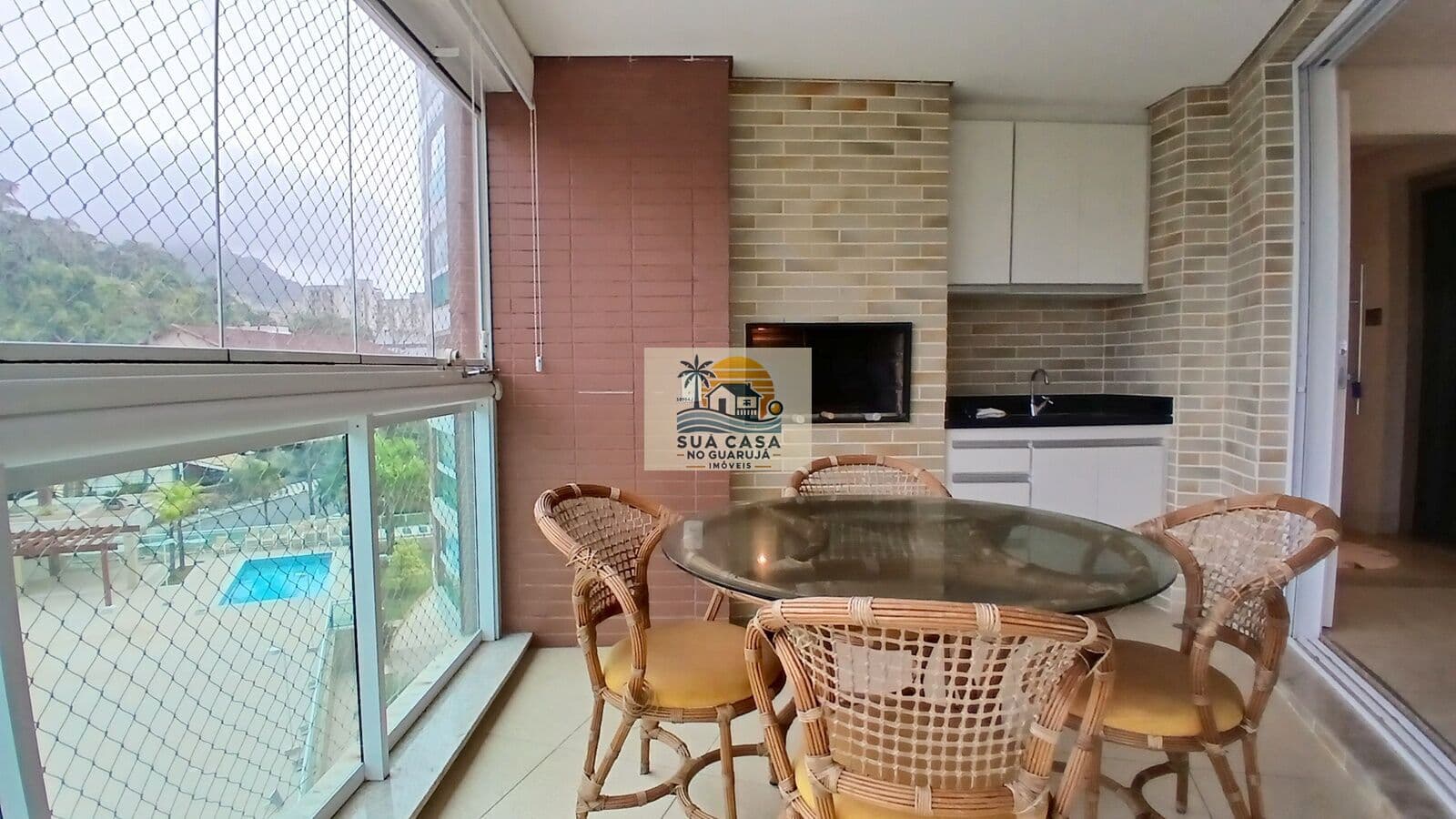 Apartamento à Venda 3 Quartos (1 Suítes) 94m² | Vista Mar | Varanda Gourmet | Varandas di Fiori | Praia da Enseada, Guarujá