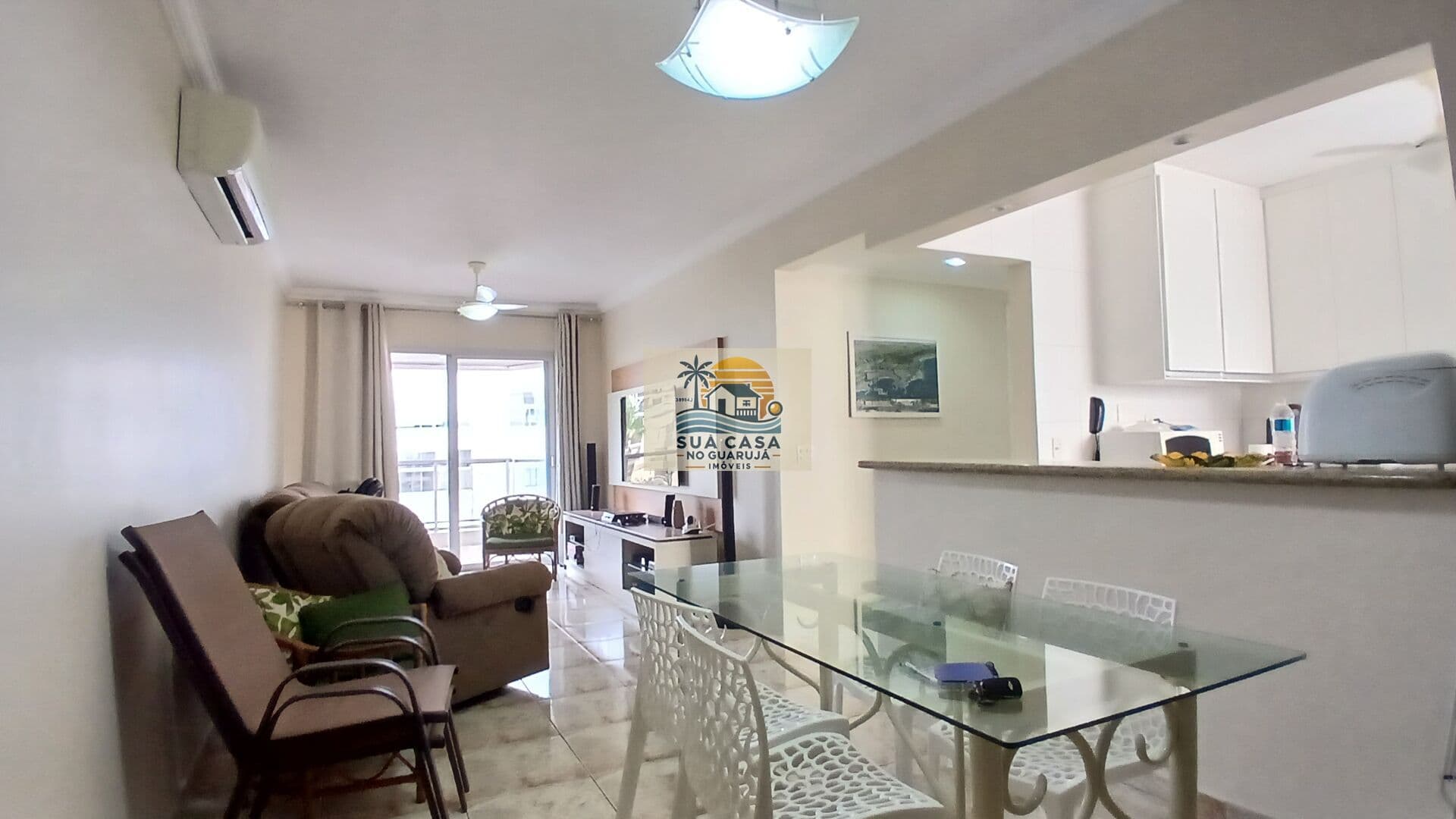 apartamento locação anual 2 dormitorios 1 suite 1 vaga lazer enseada guaruja