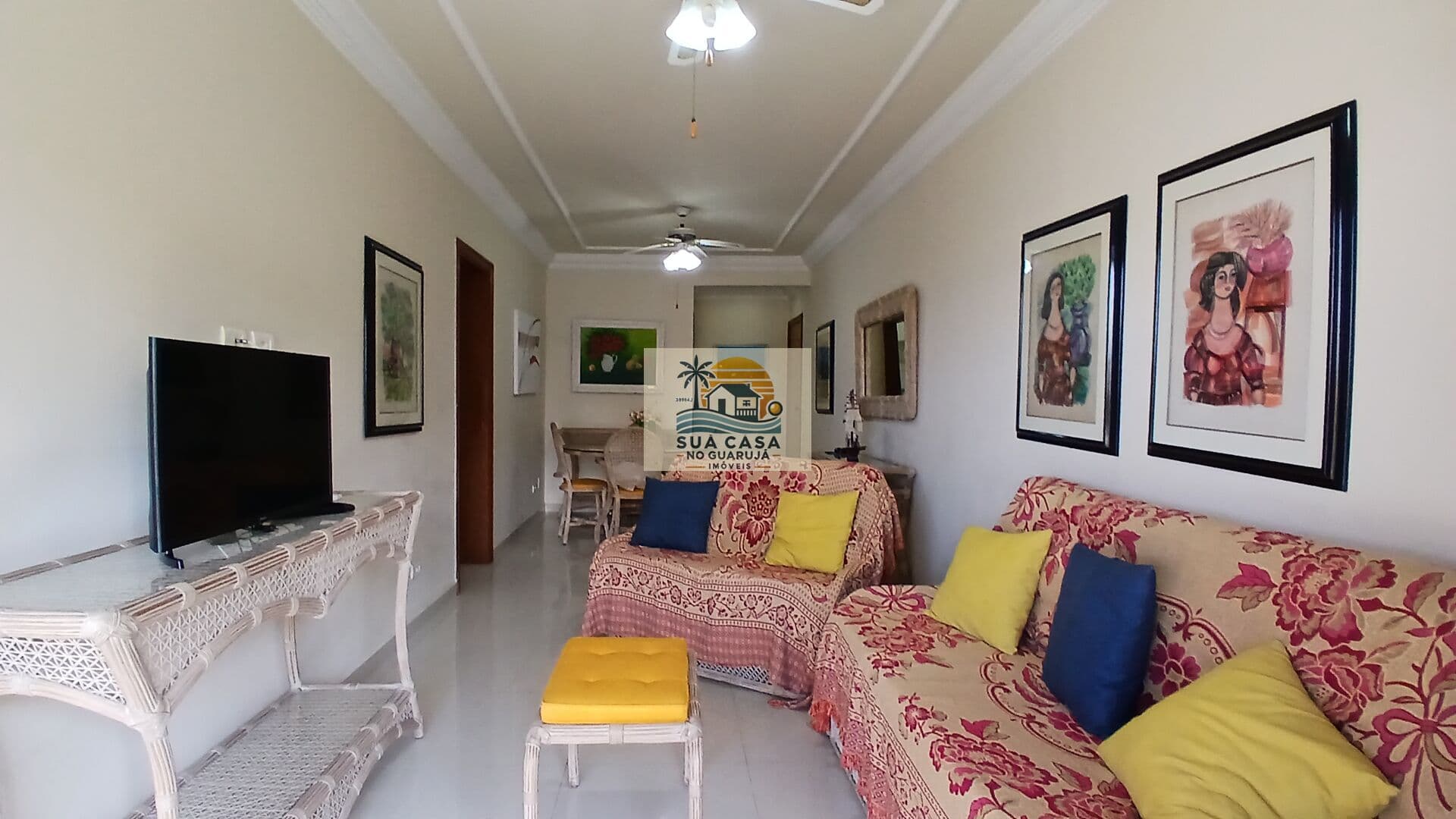 apartamento locação anual 2 dormitorios 1 suite 1 vaga lazer enseada guaruja cod 106L