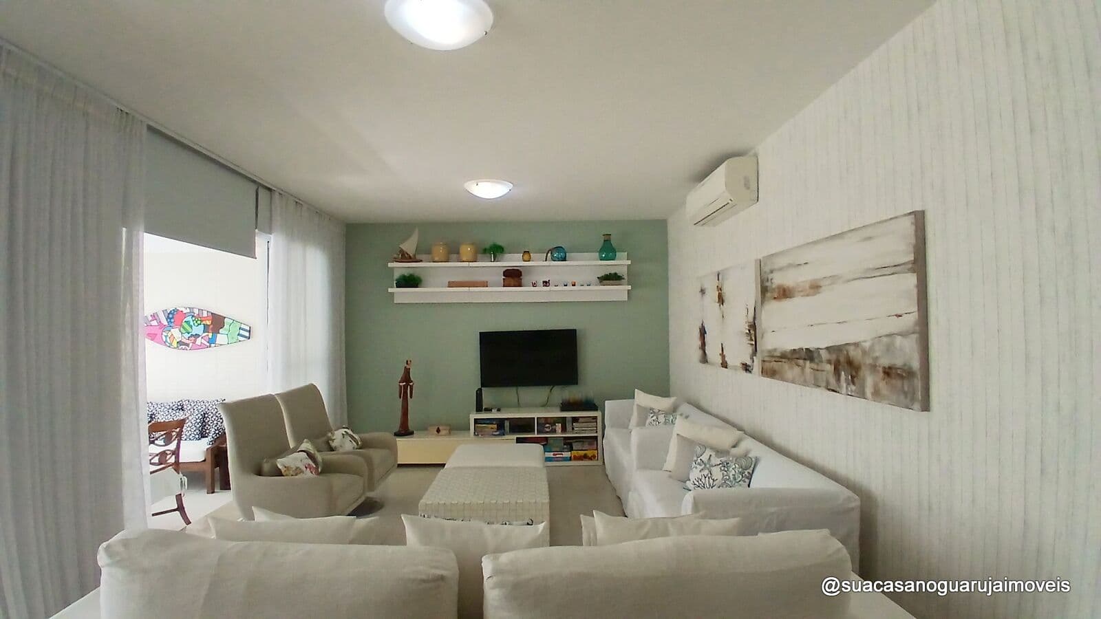 Apartamento 3 Suítes Condomínio VerdeMar | Praia Enseada Guarujá | Pronto para Morar/Alugar